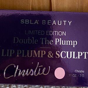 SBLA BEAUTY LIMITED EDITION DOUBLE THE PLUMP LIP PLUMP & SCULPT COLOR "CHRISTIE"